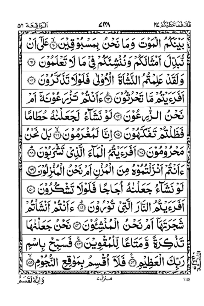 Surah Waqiah online